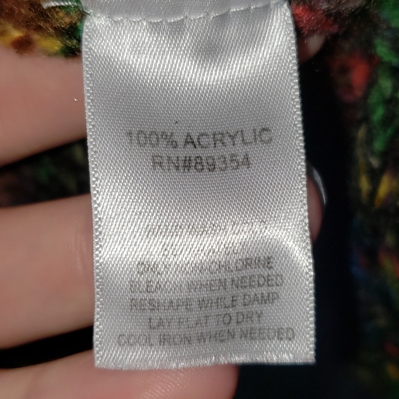 KRISTEN NICOLE 🌈 multicolor sweater size L - Picture 4 of 4
